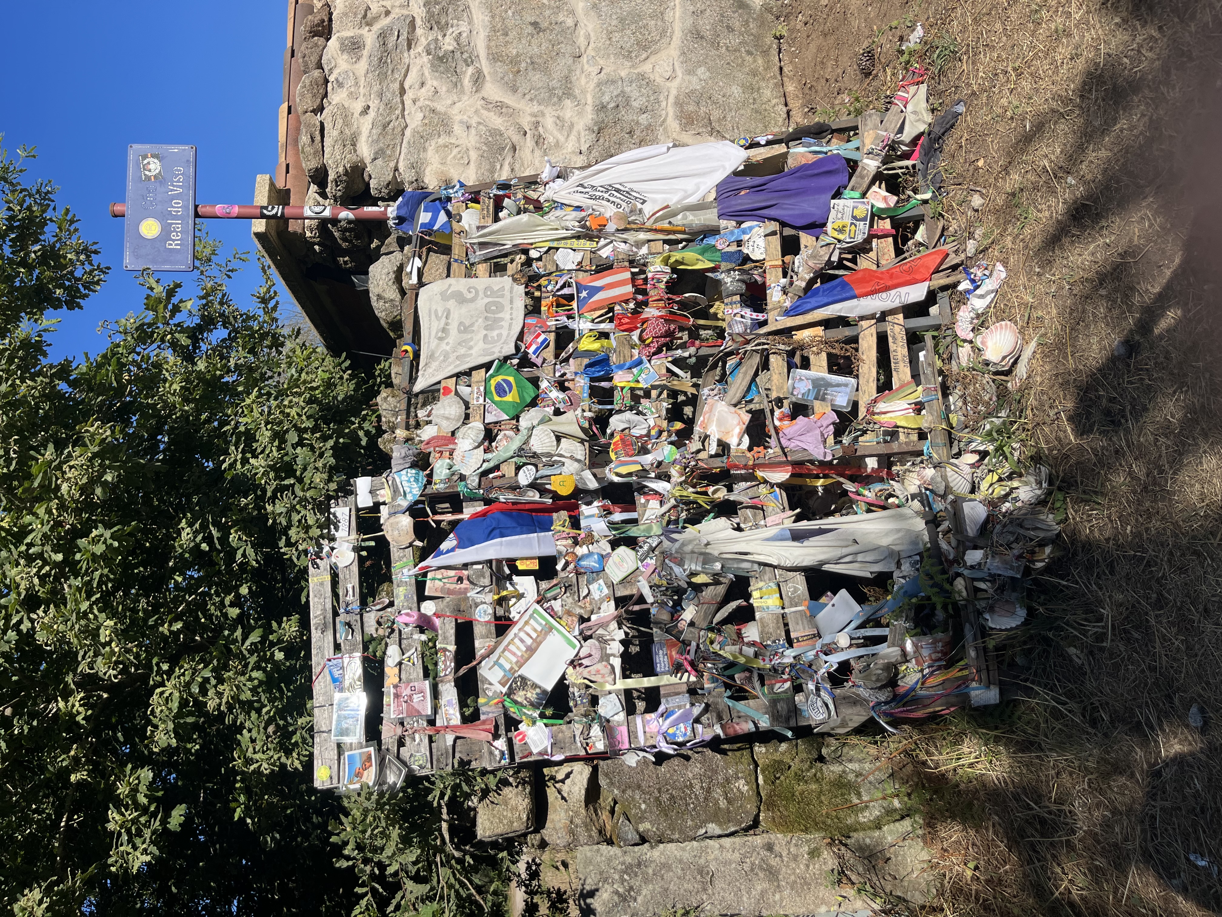 This was not the Camino trinket stall. More of a Camino worship pallet.